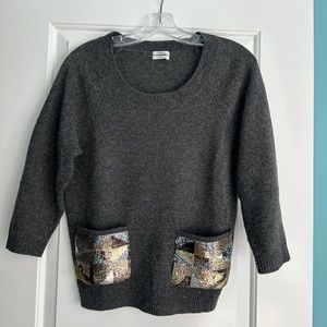 Crewneck charcoal sweater